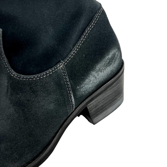 Matisse Gunslinger Blue Suede Block Heel Boots Size 7.5M EUC - Picture 3 of 15